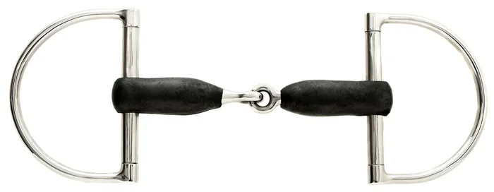 Korsteel Rubber Mouth Big Dee Ring Snaffle Bit