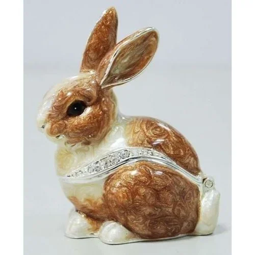 Kubla Crafts – Brown Rabbit Trinket Box