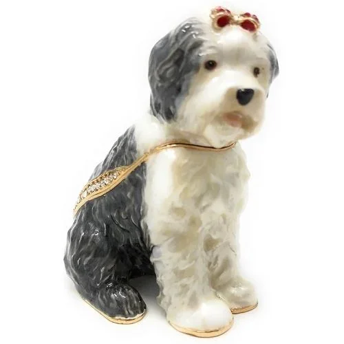 Kubla Crafts – Old English Sheepdog Trinket Box