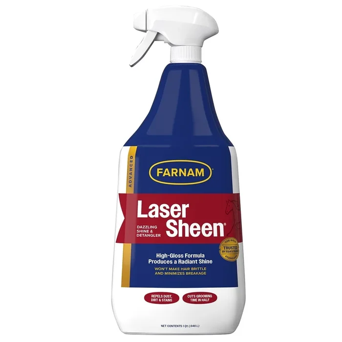 Laser Sheen Ready To Use Horse Detangler & Coat Spray, 32 oz