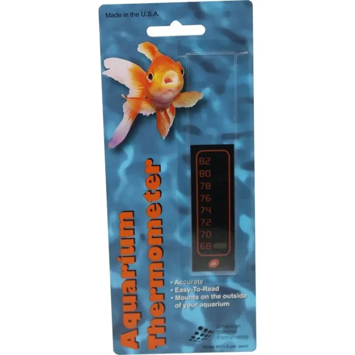 LCR HALLCREST LIQUID CRYSTAL VERTICAL AQUARIUM THERMOMETER