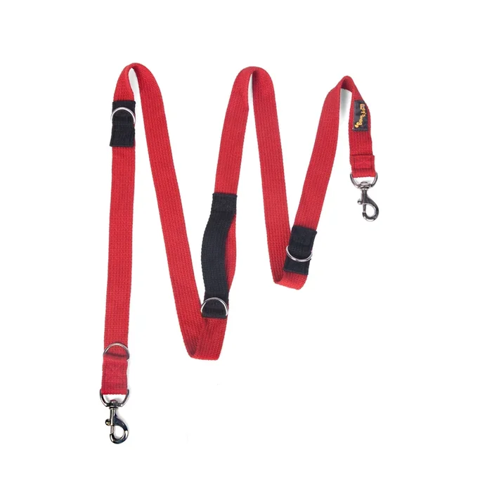 Let’s Wag Multi Purpose Leash for Dogs (Red)