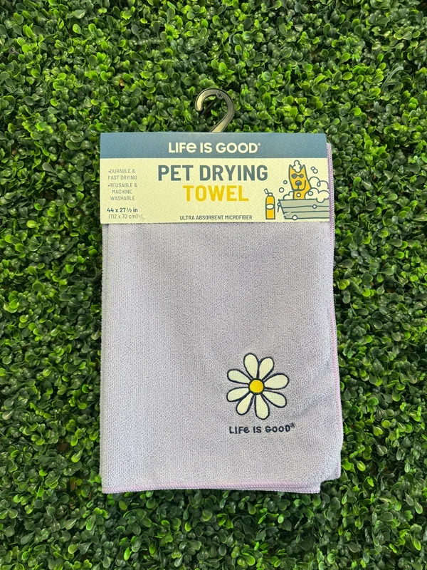 LIFE IS GOOD PET DRYING TOWEL