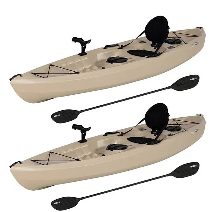 Lifetime 10′ Tamarack Angler Kayak, 2 Pack With Paddles