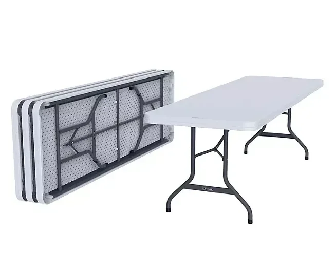 Lifetime 8′ Commercial-Grade Folding Table – 4 Pack, Choose a Color