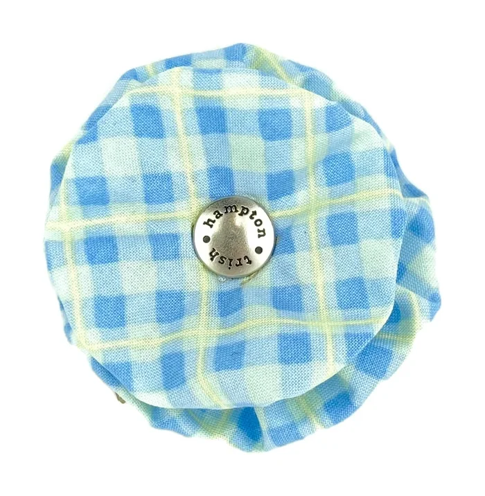 Light Blue/Pale Yellow Plaid Dog Blossom – 905