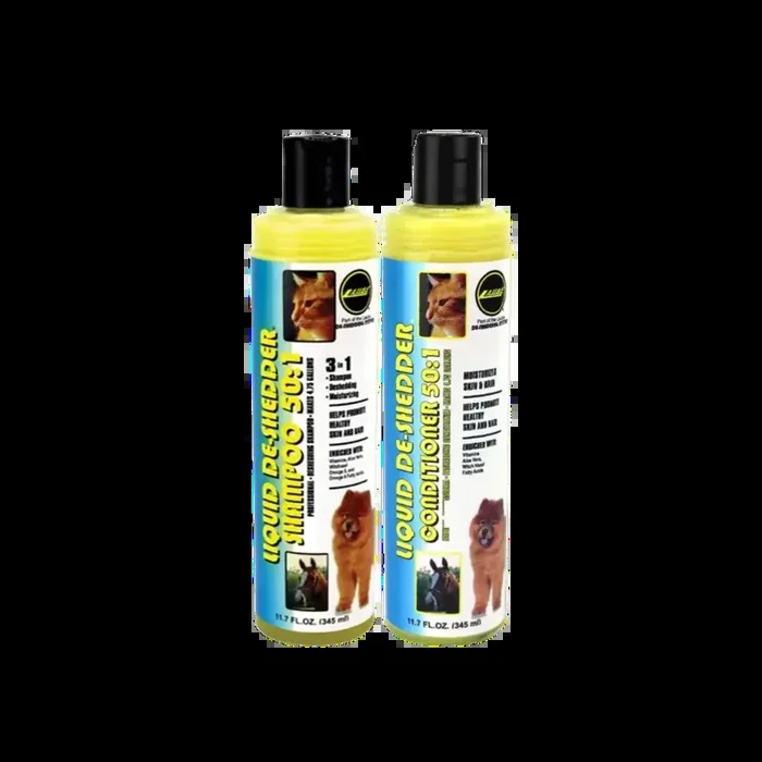 Liquid De-Shedder Shampoo and Conditioner Set 11oz by Wild Animal