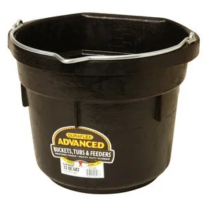 Little Giant 12 Quart Rubber Flat Back Bucket