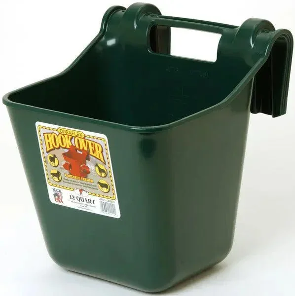 Little Giant Hook Over Portable Feeder 12 Quart, Green