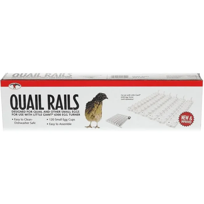 Little Giant Quail Rails Model 6300 Egg Turner 120 Eggs Dishwasher Safe USA Made