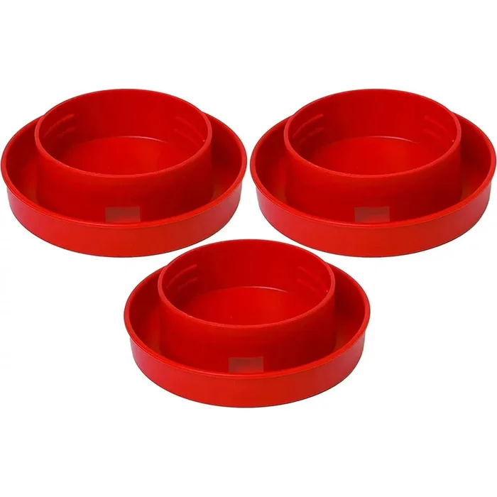 Little Giant Quail Waterer Base 1 Quart 3-Pack