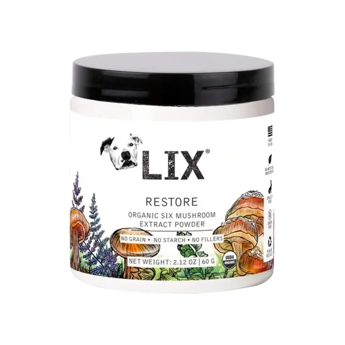 LIX Restore Organic Mushroom Powder for Dogs & Cats
