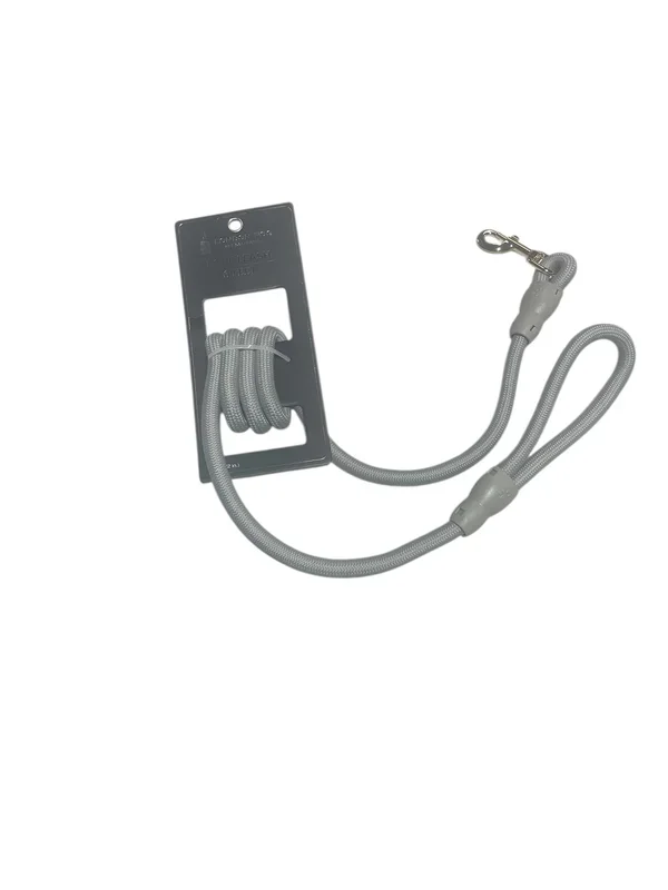 london fog rope leash 6 feet color gray