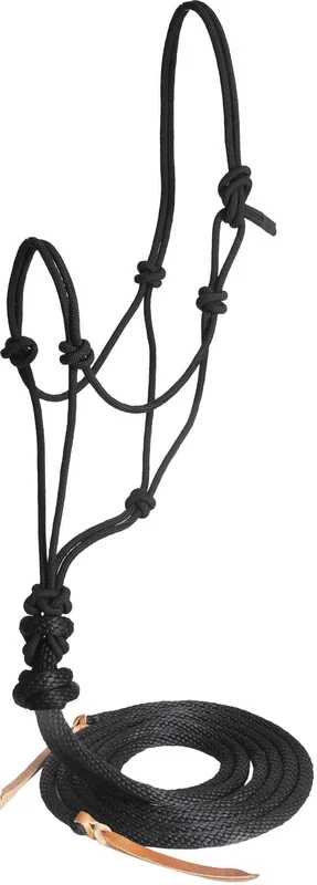 Loping Rope Halter wih Poly Split Reins