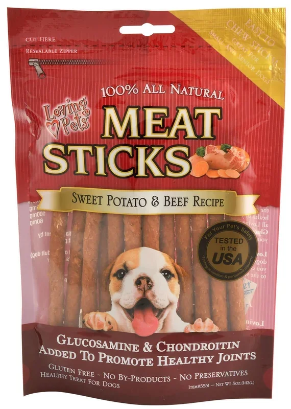 Loving Pets Meat Sticks Dog Treats w/ Glucosamine & Chondroitin