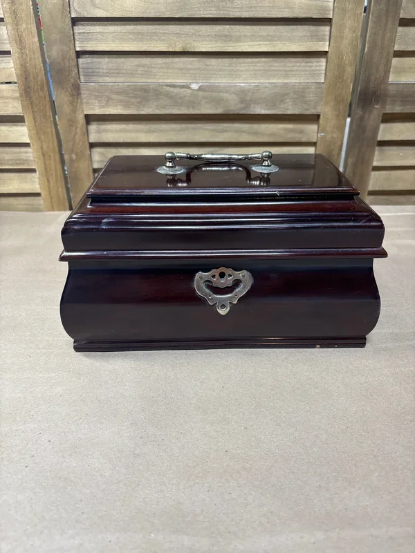 Mahogany Jewelry Chest (No Key; Lock Broken)