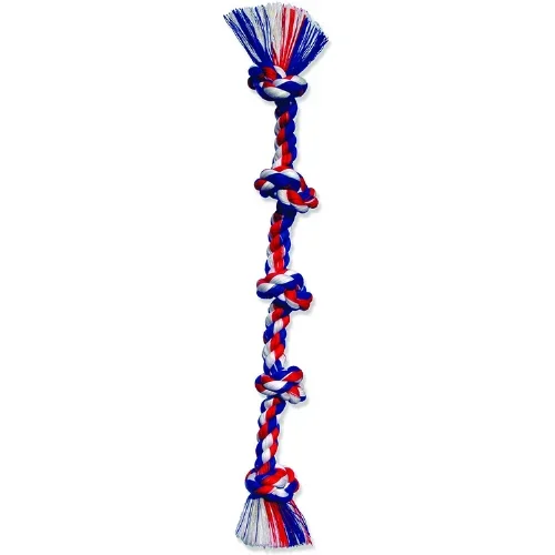 Mammoth – Flossy Chew Color Rope 5 Knot Tug Dog Toy