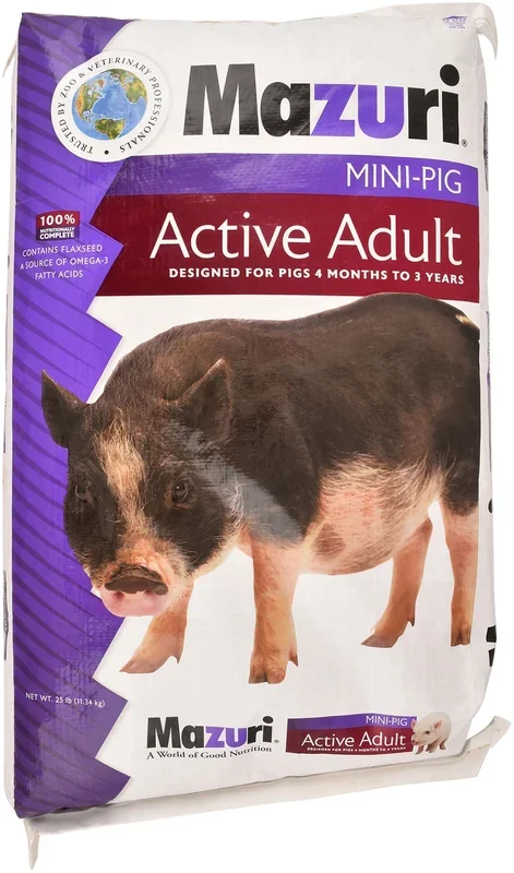 Mazuri Mini Pig, Active Adult, 25 lb