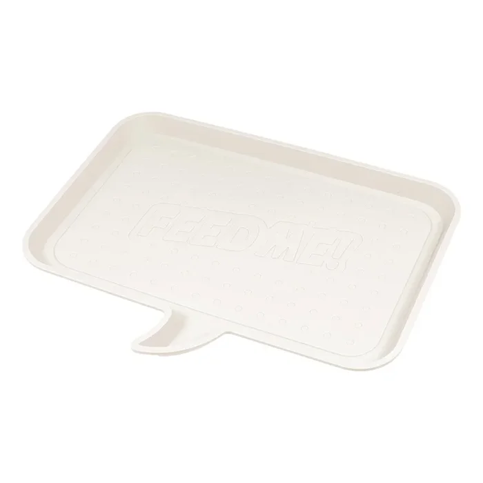 Medium “FEED ME” Feeding Mat for Dog or Cat, Ivory