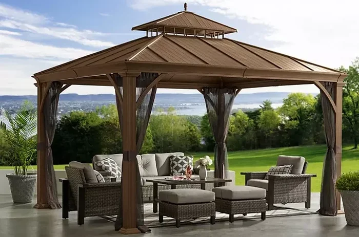 Member’s Mark 12′ x 12′ Salemo Hardtop Gazebo Pavilion