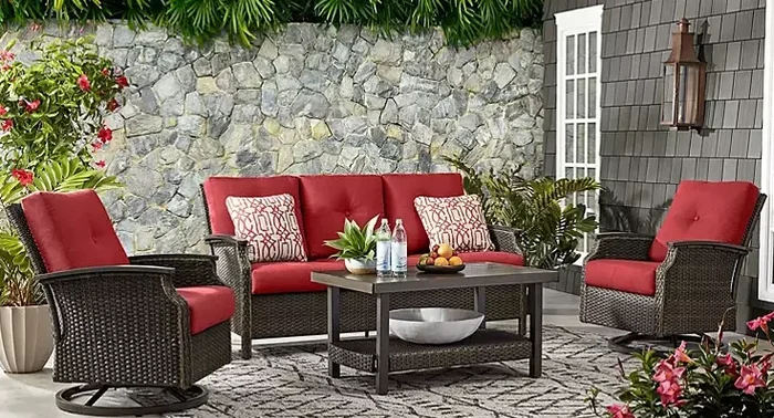 Member’s Mark Stockton 4-Piece Patio Deep Seating Set with Sunbrella Fabric