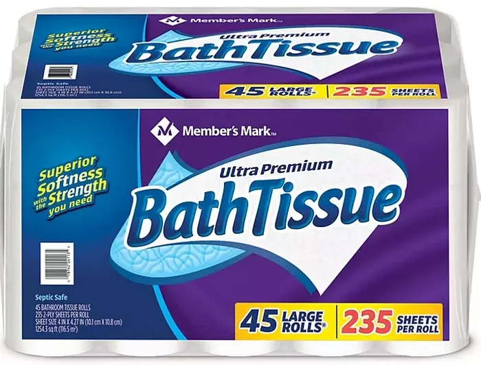 Member’s Mark Ultra Premium Soft & Strong 2-Ply Toilet Paper (235 sheets/roll, 45 rolls)