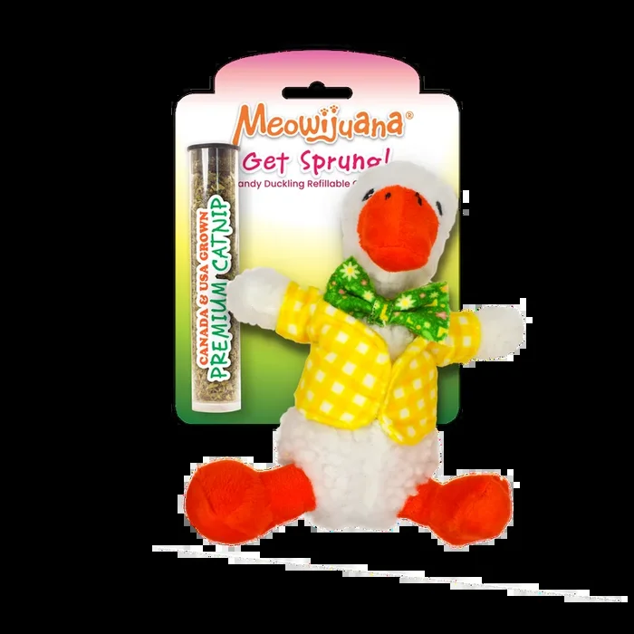 Meowijuana Get Sprung Duckling Cat Toy