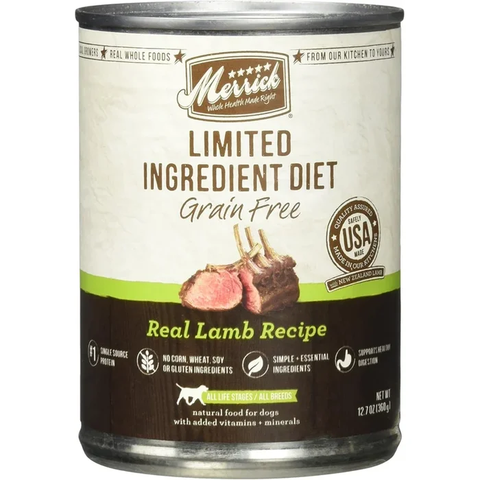Merrick – LID – Dog Grain Free Real Lamb