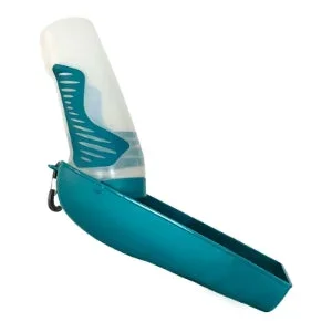 MESSY MUTTS DOG TRAVEL WATER BOTTLE AND BOWL TEAL