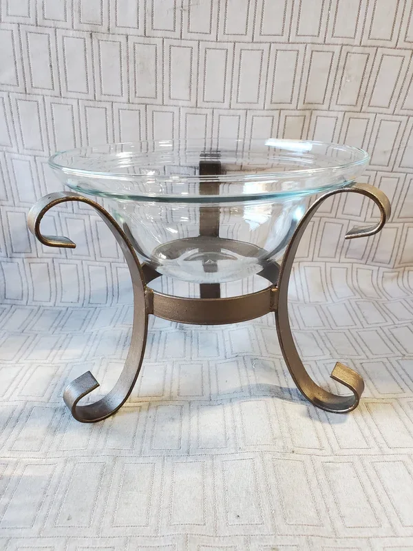 Metal and Glass Potpourri Bowl