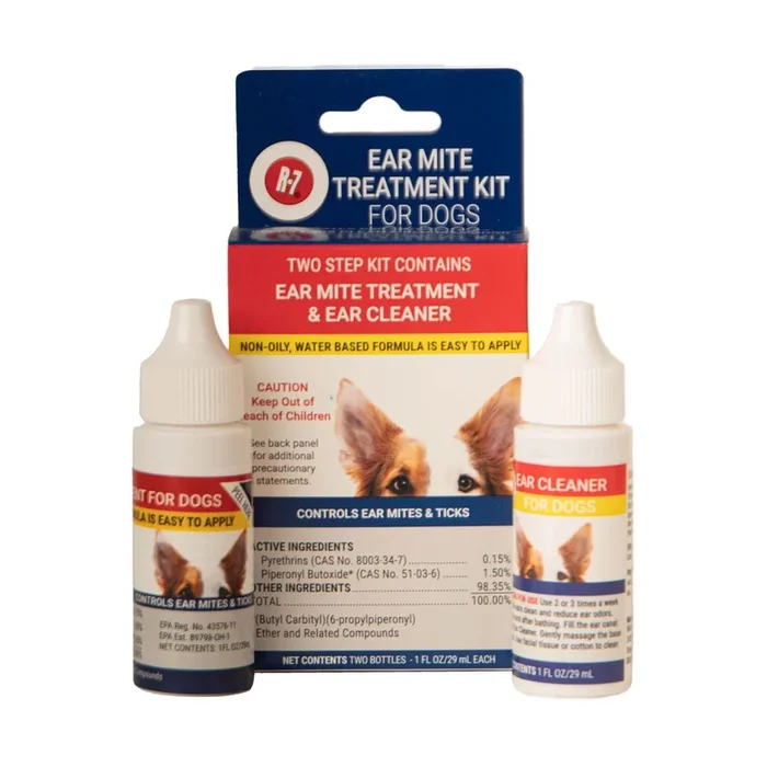 Miracle Care R-7 Ear Mite Treatment Kit for Dogs & Cats