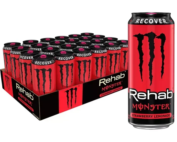 Monster Energy Rehab Strawberry Lemonade (15.5 fl. oz., 24 pk.)
