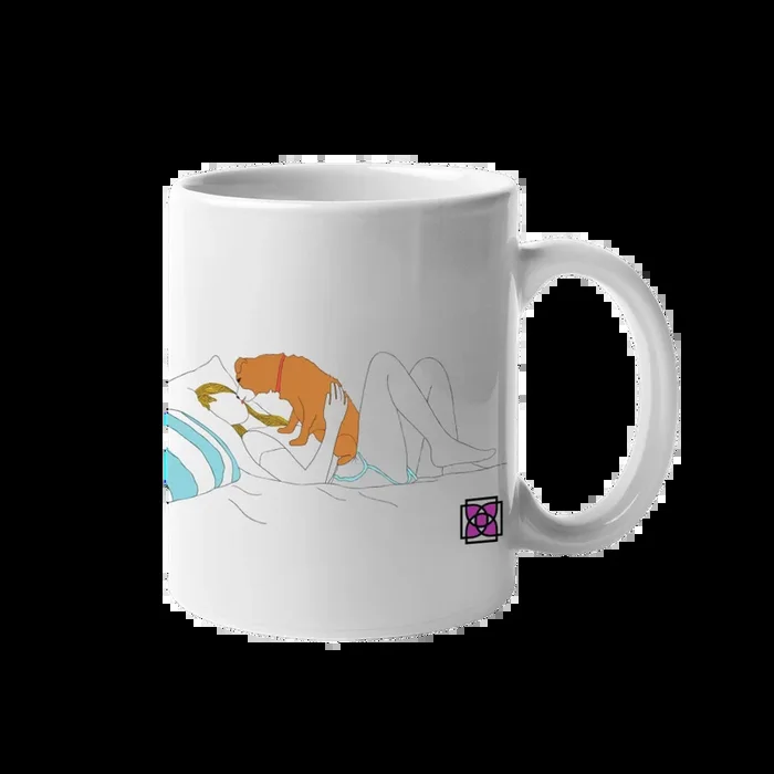 Morning Kiss Mug by Dog Fashion Living