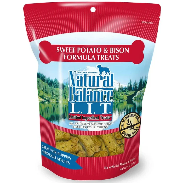 Natural Balance – LIT – Dog Sweet Potato & Bison Biscuits
