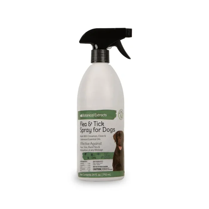 Natural Flea & Tick Spray for Dogs, 24 oz