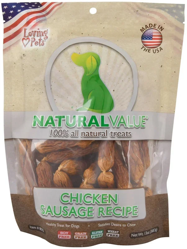 Natural Value Sausages for Dogs, 13 oz