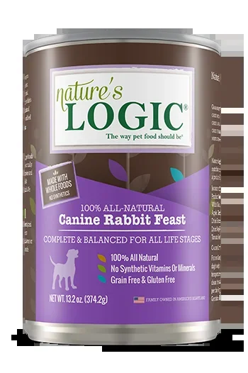 Nature’s Logic Canine Rabbit 13.2oz Can