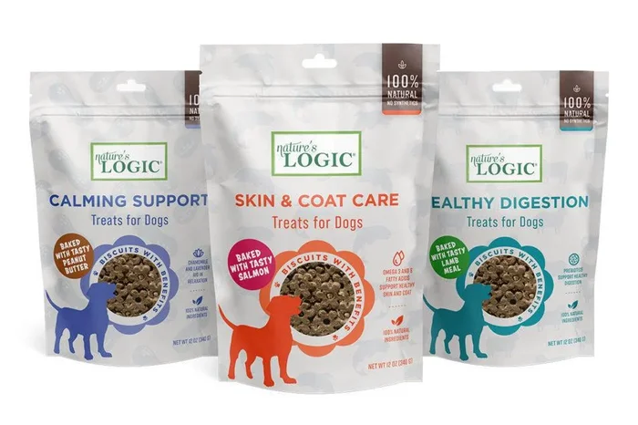 Nature’s Logic Dog Skin & Coat Biscuit Treat 12oz