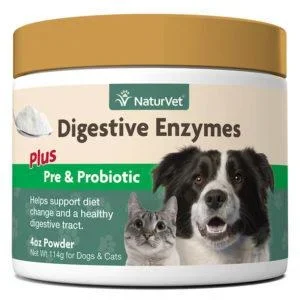 Naturvet Enzymes & Probiotics Digestive Tract Aid For Pets