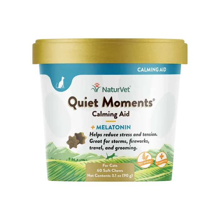 NaturVet Quiet Moments Calming Soft Chews for Cats