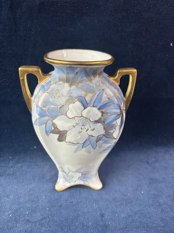 Nippon Noritake Handled And Footed Vase