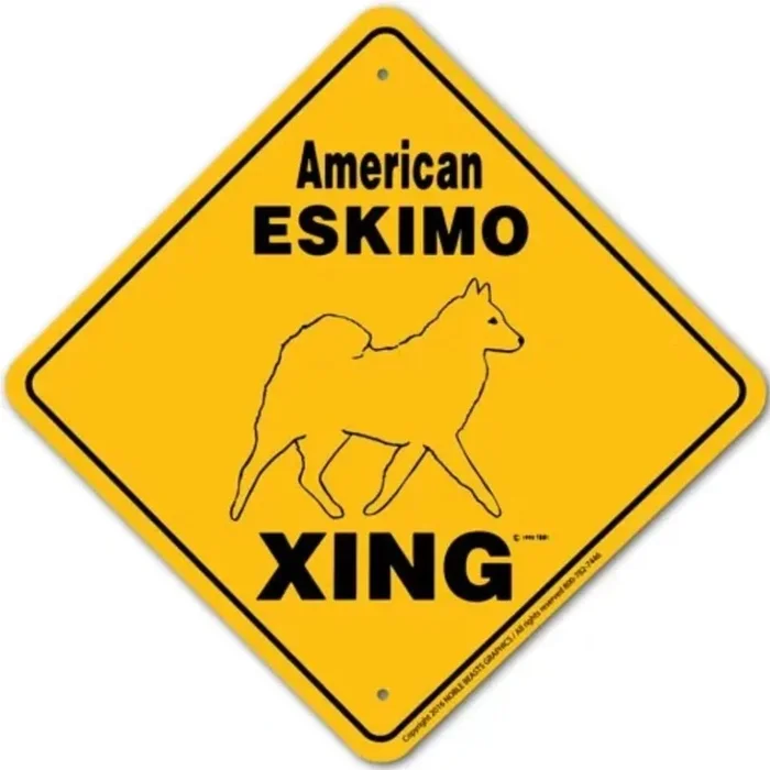 Noble Beasts – American Eskimo X-ing Sign