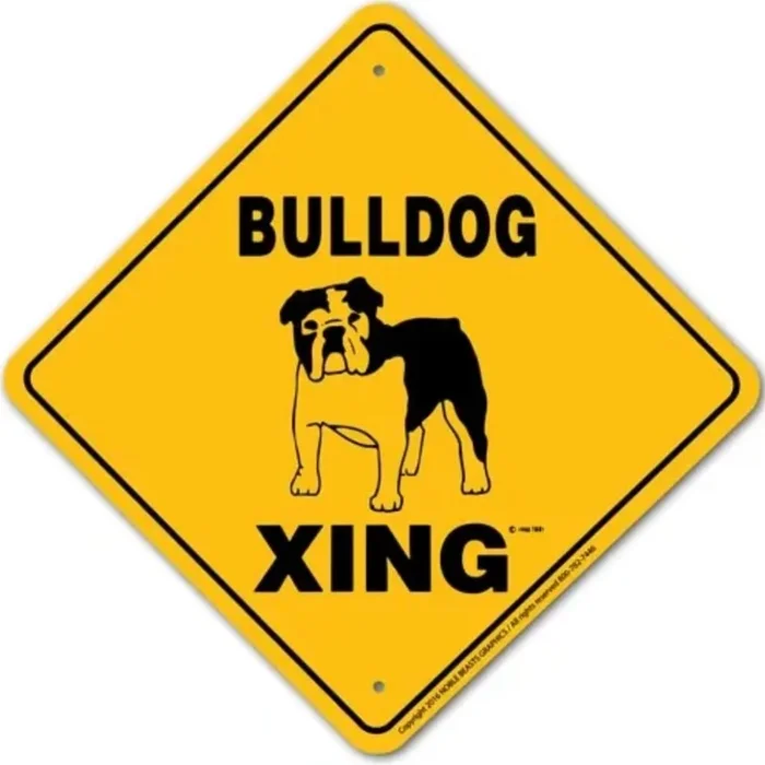 Noble Beasts – Bulldog X-ing Sign