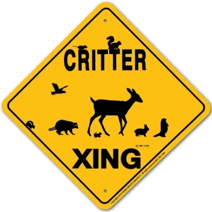 Noble Beasts – Critter (woodland) X-ing Sign