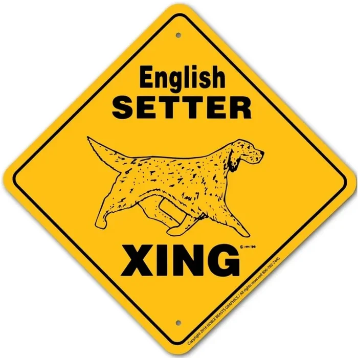 Noble Beasts – English Setter X-ing Sign