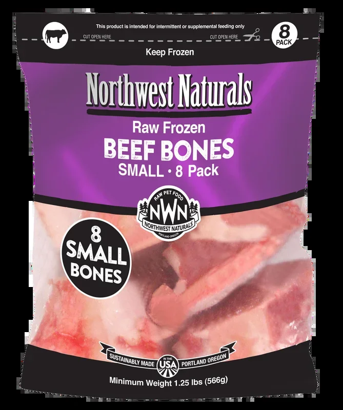 Northwest Naturals Frozen Small Beef Bones 1-2″ – 8ct