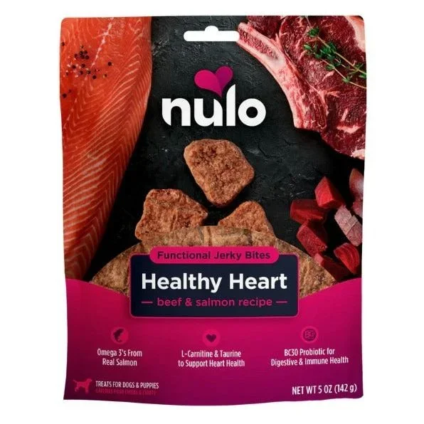 Nulo – Freestyle – Dog Functional Jerky Heart Beef & Salm