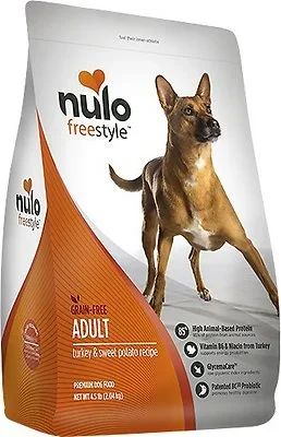 Nulo Dog Freestyle Turkey & Sweet Potato Recipe Grain-Free Adult Dry Dog Food, 11-lb