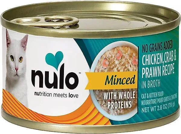 Nulo Minced Chicken, Crab & Prawn Recipe Canned Cat & Kitten Food