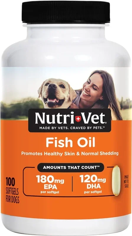 Nutri-Vet Fish Oil, Soft Gels, 100 ct